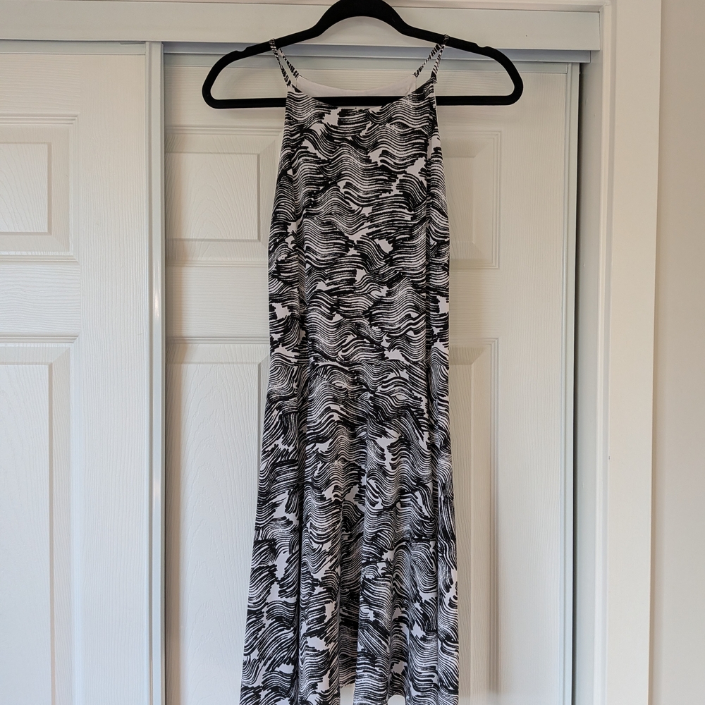 Bar III Monochrome Wave Dress
